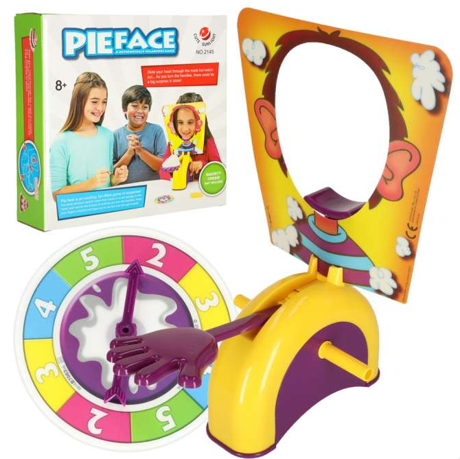 Jeu de Société Pie Face (Tarte à la Crème) – Jeu d'Ambiance Rigolo pour Enfants et Famille