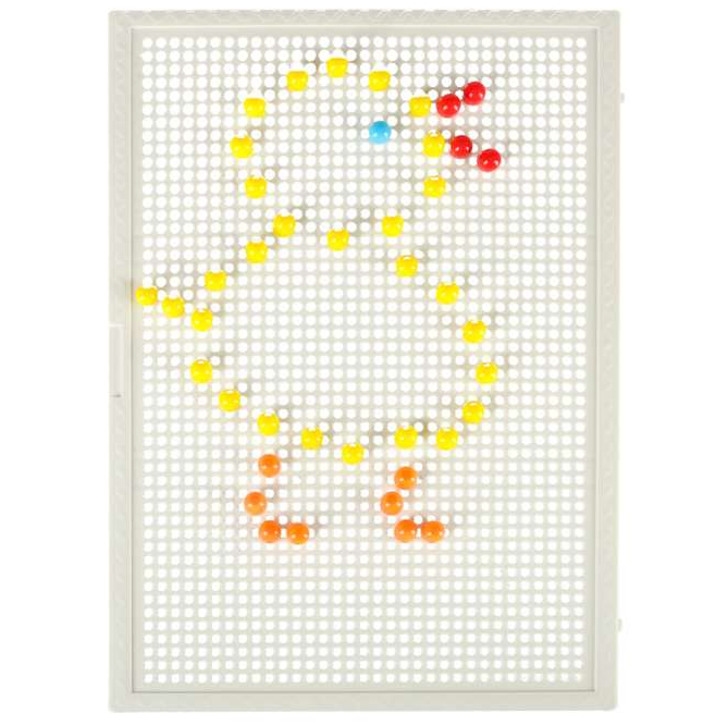 Jeu Créatif Mosaïque à Picots / Champignons – Tableau Pédagogique Enfant (Motricité & Pixel Art)