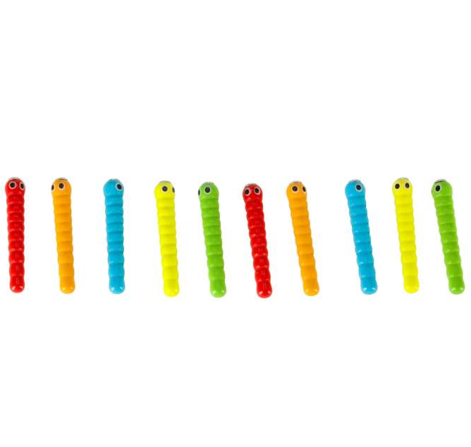 Jeu d’Éveil en Bois Pêche Magnétique – Attrape les Vers dans la Pomme Montessori (Motricité Fine)